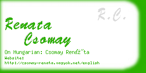 renata csomay business card